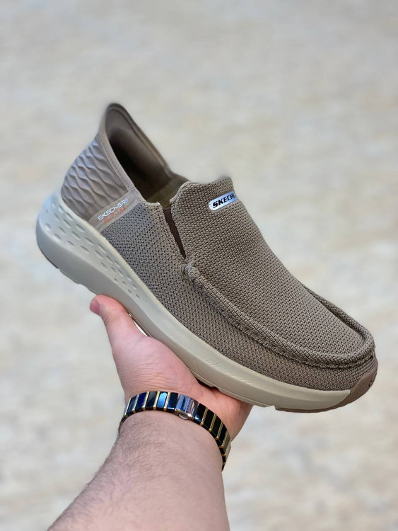 Skechers Slip-Ins Ralven Taupe made in Vietnam
