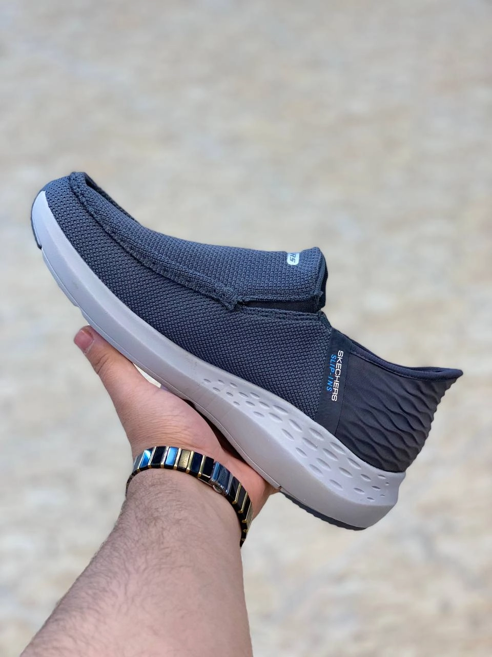 Skechers Slip-Ins Ralven Taupe made in Vietnam