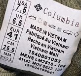 کتونی اسپرت کلمبیا با زیره ضد لغزش ویبرام | سایزبندی 40تا45