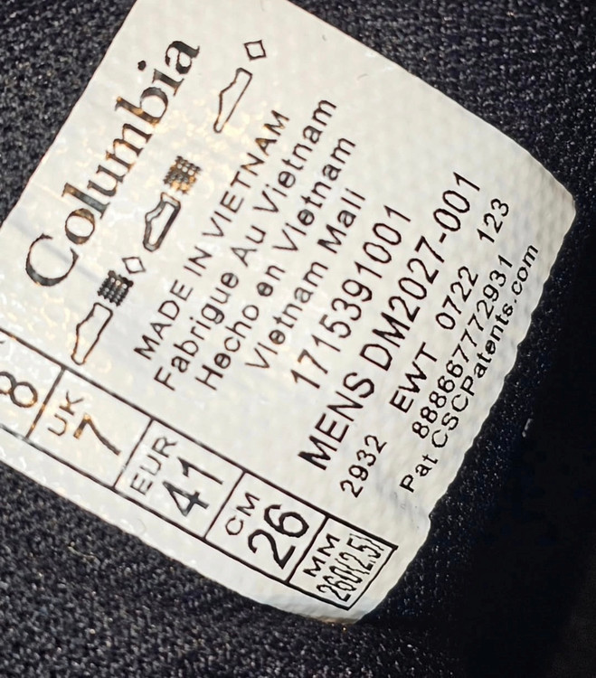 Columbia Men's DM2027-001 Waterproof Hiking Shoes – Lightweight